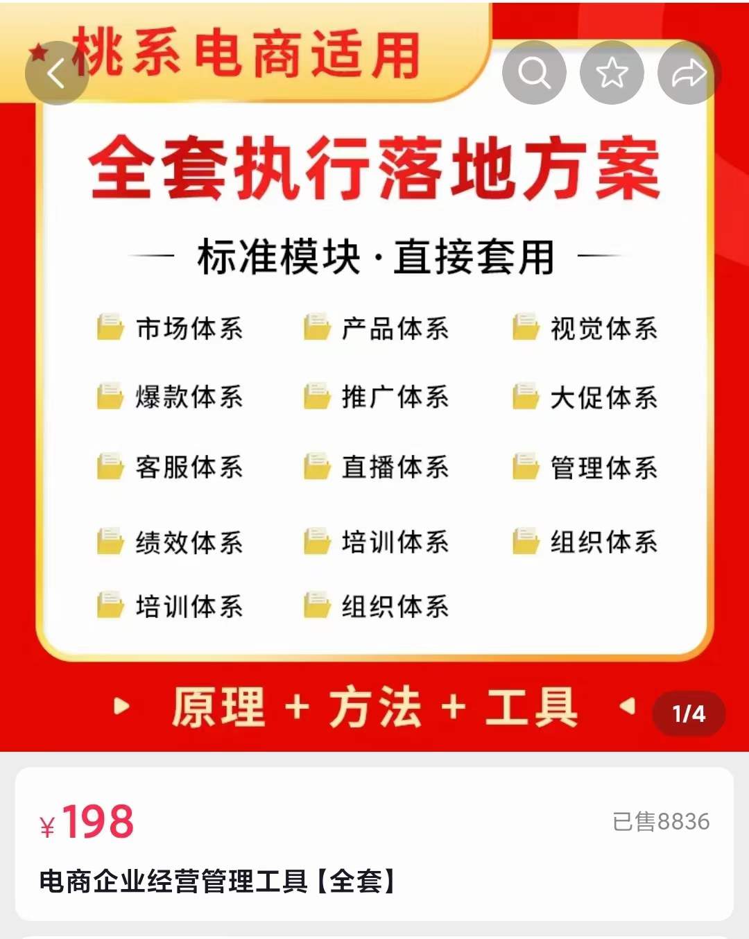 外面卖198·电商企业经营管理工具：全套执行落地方案 标准模块·直接套用云创网-网创项目资源站-副业项目-创业项目-搞钱项目云创网