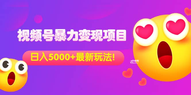 外面收费699的视频号暴力变现项目，日入5000+，简单易操作当天见效果云创网-网创项目资源站-副业项目-创业项目-搞钱项目云创网