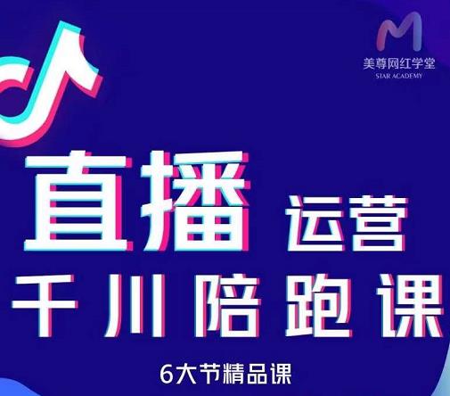 美尊-抖音直播运营千川系统课：直播​运营规划、起号、主播培养、千川投放等网创吧-网创项目资源站-副业项目-创业项目-搞钱项目云创网