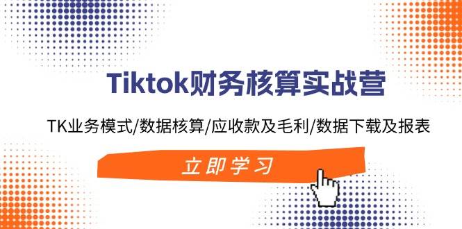 Tiktok财务核算实战营：TK业务模式/数据核算/应收款及毛利/数据下载及报表云创网-网创项目资源站-副业项目-创业项目-搞钱项目云创网