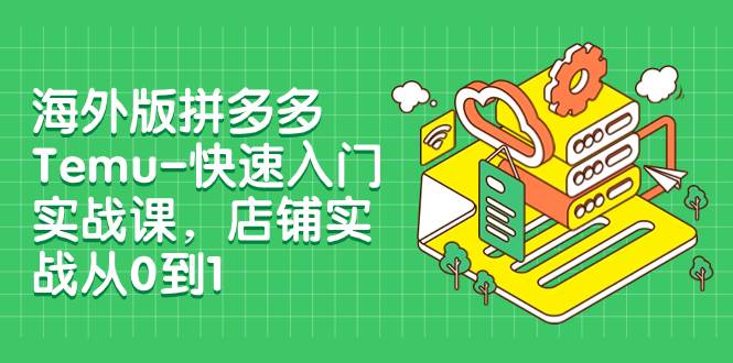 海外版拼多多Temu-快速入门实战课，店铺实战从0到1（12节课）云创网-网创项目资源站-副业项目-创业项目-搞钱项目云创网