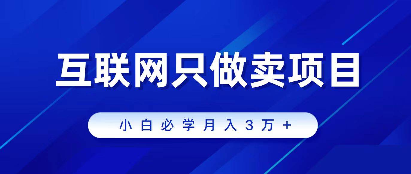 互联网的尽头就是卖项目，被割过韭菜的兄弟们必看！轻松月入三万以上！云创网-网创项目资源站-副业项目-创业项目-搞钱项目云创网