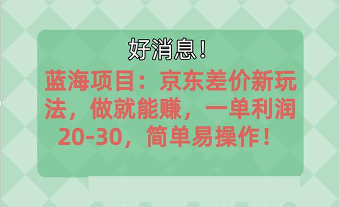 越早知道越能赚到钱的蓝海项目：京东大平台操作，一单利润20-30，简单…云创网-网创项目资源站-副业项目-创业项目-搞钱项目云创网