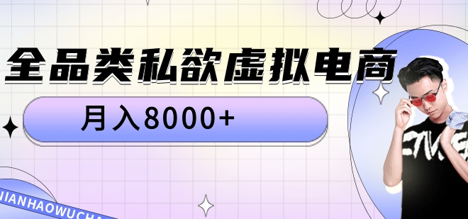 全品类私域虚拟电商，月入8000+云创网-网创项目资源站-副业项目-创业项目-搞钱项目云创网