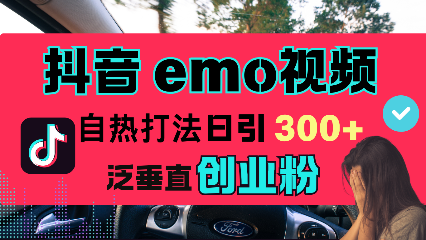 抖音“EMO视频”自热流打法，日引300+泛垂直创业粉云创网-网创项目资源站-副业项目-创业项目-搞钱项目云创网