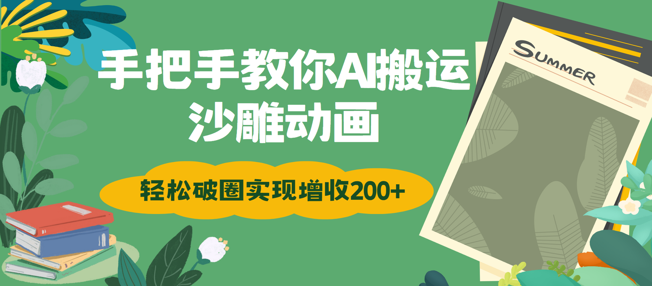 手把手教你用AI搬运沙雕动画轻松破圈实现增收200+云创网-网创项目资源站-副业项目-创业项目-搞钱项目云创网